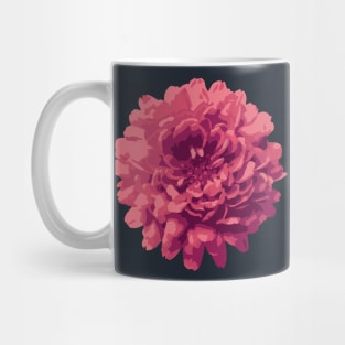 Red Violet Mums (Chrysanthemums) Flower Abstract Nature Art Mug